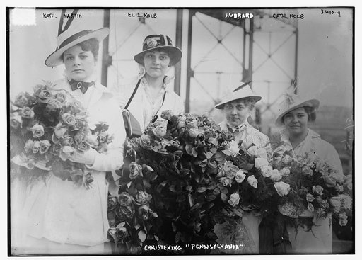 Kath. Martin, Eliz. Kolb.,  Hubbard and Cath. Kolb -- Christening "PENNSYLVANIA"