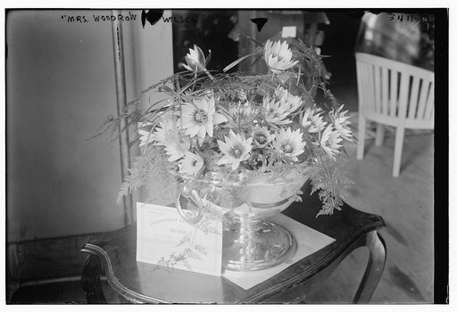 "Mrs. Woodrow Wilson" [flower arrangement