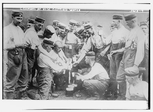 Germans at Vise getting water