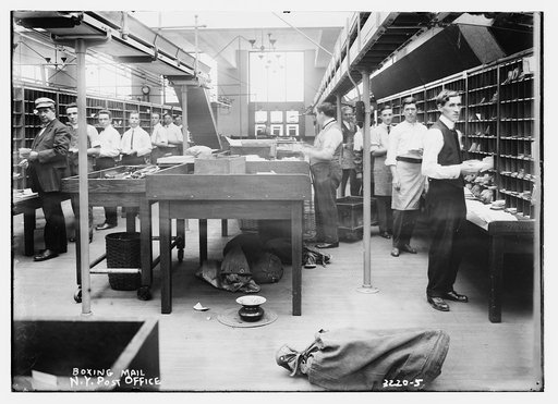 Boxing mail -- N.Y. Post Office