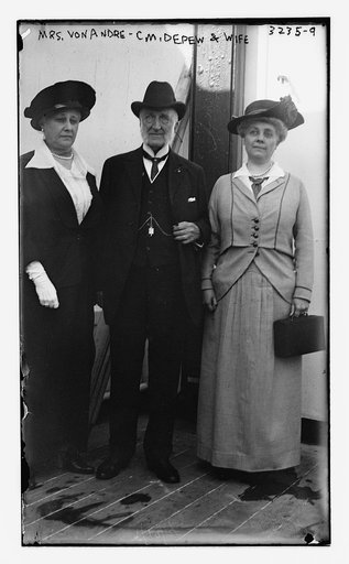 Mrs. Von Andre -- C.M. Depew and wife