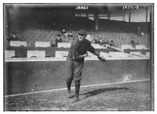 Bill L. James throwing ball, Boston NL (baseball)