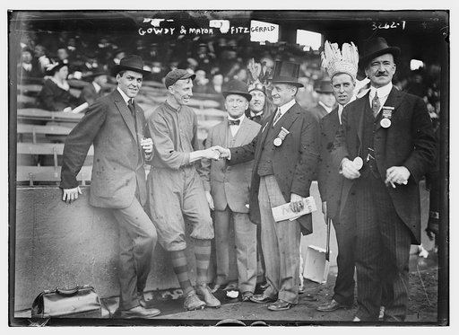Hank Gowdy, Boston NL, and Boston Mayor John "Honey Fitz" Fitzgerald (baseball)