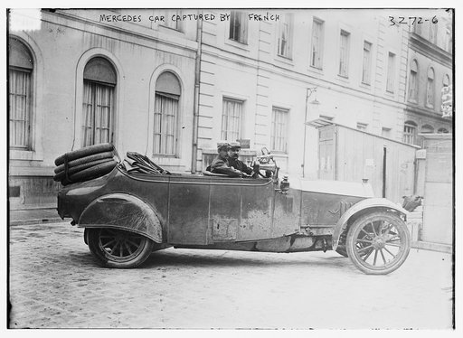 Mercedes car captured by French