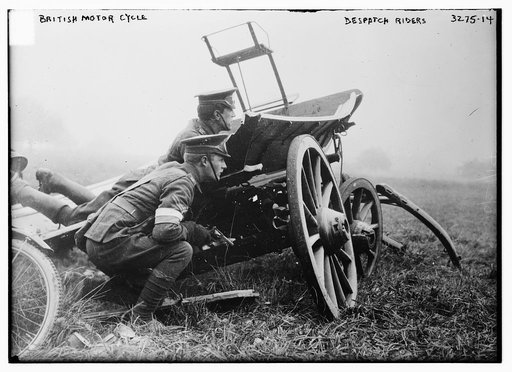 British motorcycle despatch riders