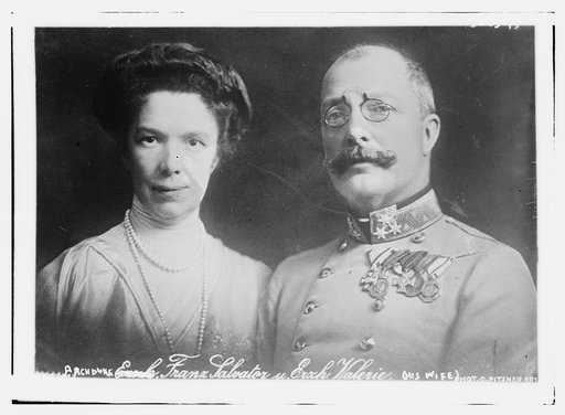 Archduke Franz Salvatore [and] Erxh [his wife] Valerie