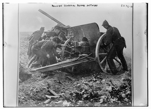Belgian Gunners before Antwerp