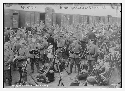 Germans going to front