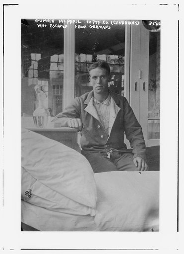 Gunner McPhail -- 107th Co. (Canadians) -- who escaped from Germans