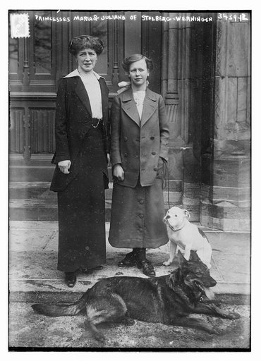 Princesses Maria & Juliana of Stolberg-Werningen [i.e., Stolberg-Wernigerode