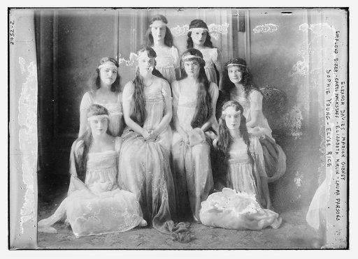 Eleanor Davies -- Marion Gibney -- Emalena Sizer -- Caryl Hackstaff -- Elizabeth Kirlin -- Laura Parsons -- Sophie Young, Elise Rice