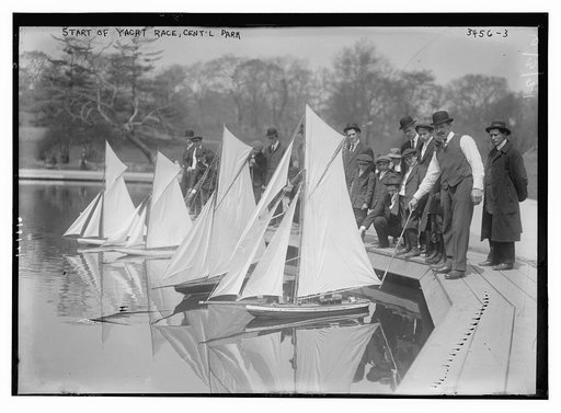 Start of yacht race, Cent'l [Central] Park