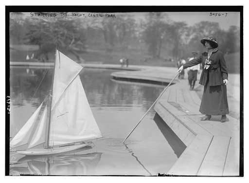 Start of toy yacht race, Cent'l [Central] Park