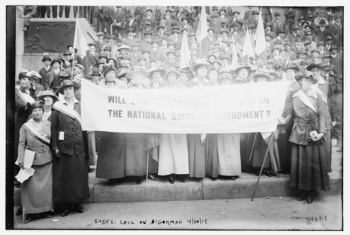 Suffs [i.e., suffragettes] call on O'Gorman, 4/30/15