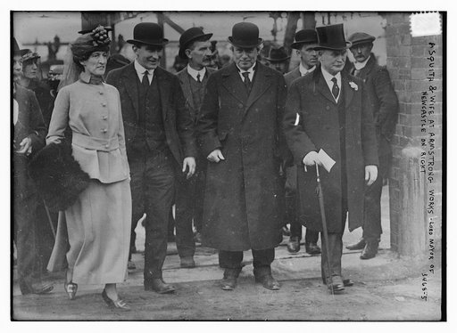 Asquith & Wife at Armstrong Works, Lord Mayor of Newcastle on right