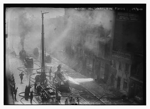 Rogers Ink Works fire, 5/15/15