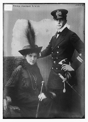 Prince Adalbert and wife