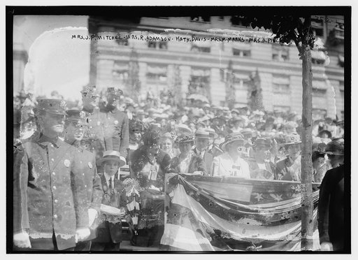 Mrs. J.P. Mitchel -- Mrs. R. Adamson -- Kath. Davis -- Mrs. M. Marks -- Mrs. A. Pinchot