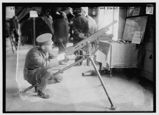 War exhibit -- machine gun