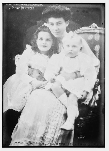Marie Louise of Baden, Princess Marie and Prince Berthold