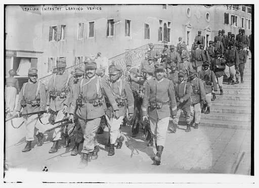 Italian Infantry leaving Venice
