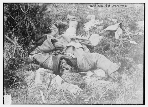 Dead Russian in Carpathians