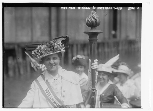 Mrs. Van Winkle and Suffrage torch