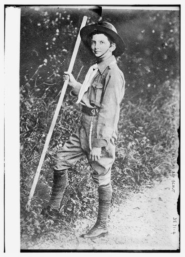 Crown Prince of Italy as Boy Scout