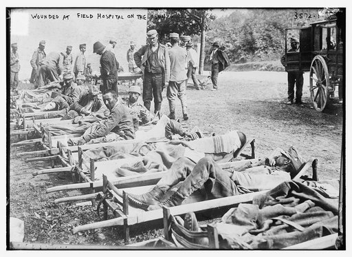 Wounded at Field Hospital on the Isonzo
