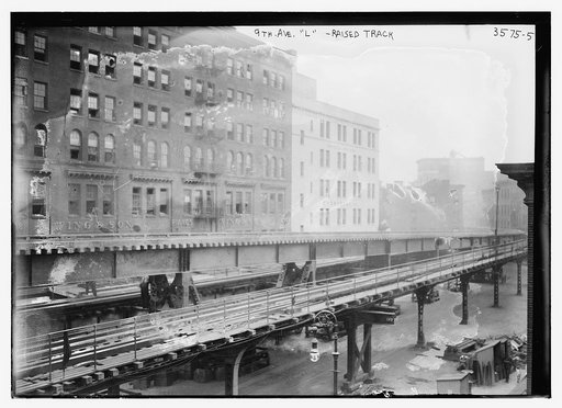 9th Ave. "L" - Raised track