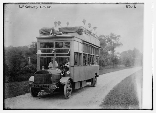 R.R. Conklin's auto bus