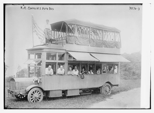 R.R. Conklin's auto bus