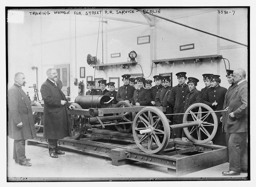 Traning women for street R.R. [i.e., railroad] service Berlin