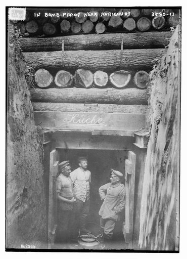 In bomb-proof near Avricourt