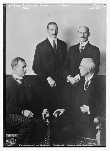 Kings of Belg. [i.e., Belgium], Denm. [i.e., Denmark], Norway and Sweden