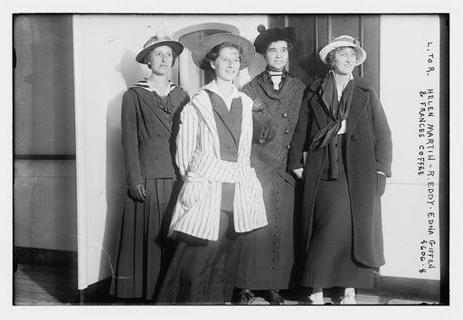 L. to R. Helen Martin -- R. Eddy -- Edna Giffen & Frances Coffee