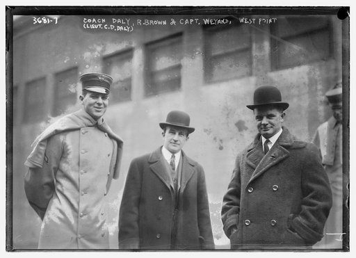 Coach Daly (Lt. C.D. Daly) R. Brown & Capt. Weyand, West Point