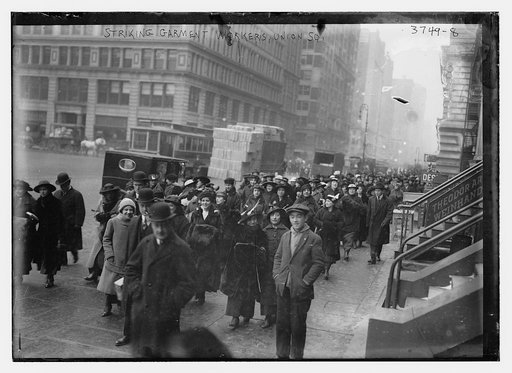 Garment workers, Union Sq., striking