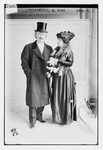 I.J. Paderewski & wife