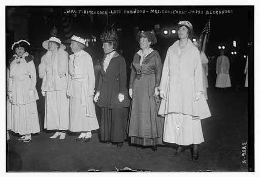 Mrs. T. Hitchcock, Lota Robinson, Mrs. Roosevelt & Miss Alexander