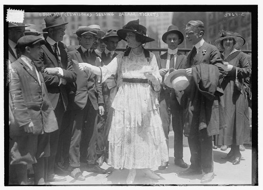 Edna May (Lewisohn) selling Bazaar tickets