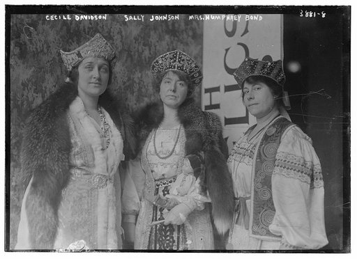Cecile Davidson, Sally Johnson, Mrs. Humphrey Bond