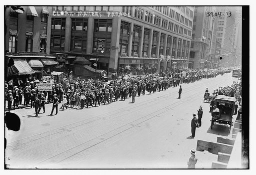 Cloak makers parade, 1916