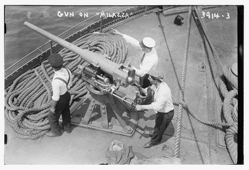 Gun on MILAZZA [i.e. MILAZZO
