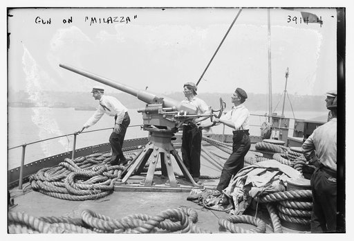 Gun on MILAZZA [i.e. MILAZZO