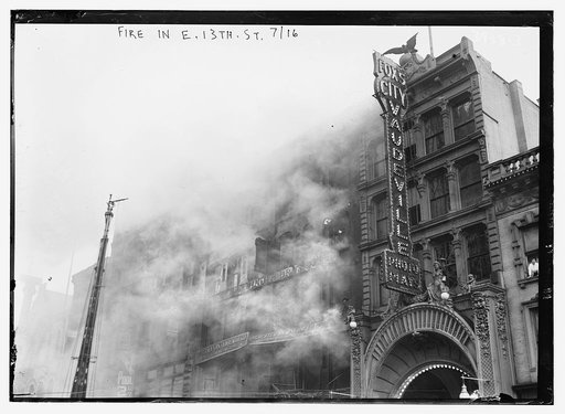 Fire, E. 13th St., 1916