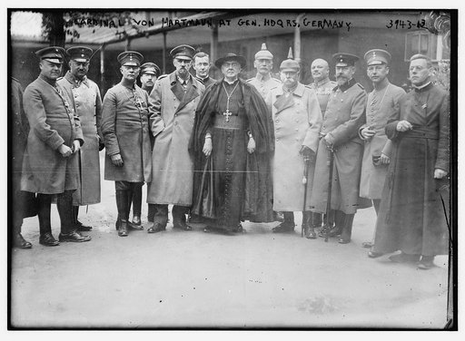 Cardinal von Hartmann at Gen. Hdqrs. Germany
