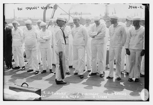 On MAINE, H.M. Noyes, M.M. Chapman, E.J. Duggan, F. B. Read, J.S. Morgan, E.S. Farr, L.J. Englis