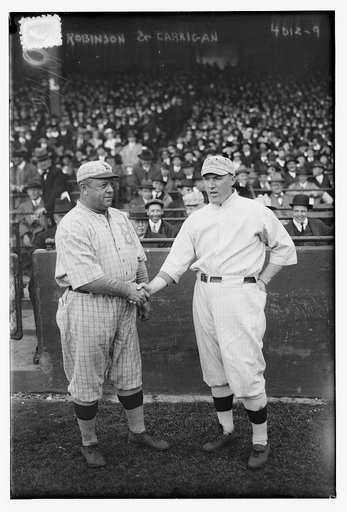 Wilbert Robinson, manager, Brooklyn NL & Bill Carrigan, manager, Boston AL at 1916 World Series (baseball)