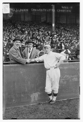 Boston AL owner Joseph J. Lannin & manger Bill Carrigan (baseball)